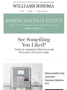 We knew you’d love this! Don’t wait – check out now! + Spring Savings Event!