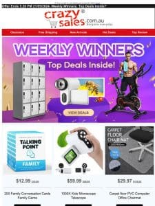 Weekly Winners: Top Deals Inside!*