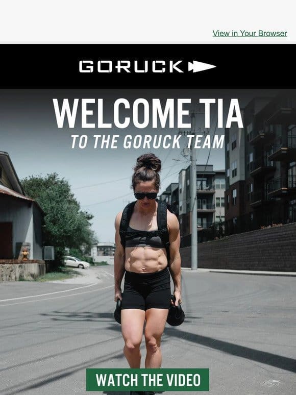 Welcome Tia-Clair Toomey to the GORUCK Team