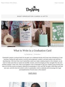 What to Write in a Graduation Card