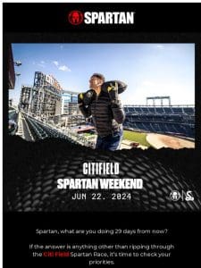 Will we see you at the Citi Field Spartan Race?