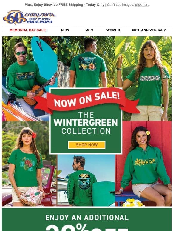 Wintergreen Wonders + An Extra 30% Off ALL Sale Items!