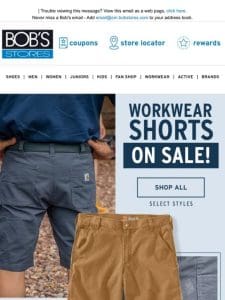 Workwear Shorts on Sale! + Up to 30% OFF Tees
