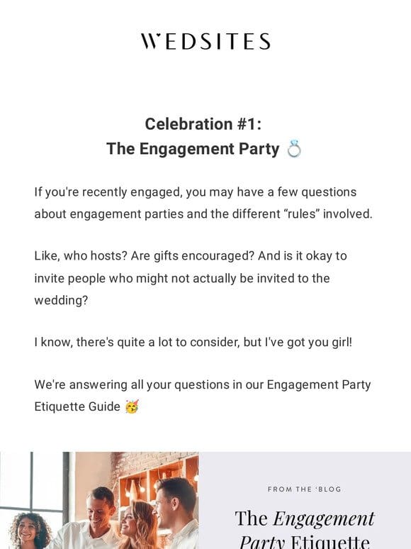 Your engagement party Q’s answered