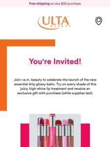 You’re Invited —! Love， r.e.m. beauty