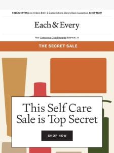 top secret savings up to 65% off