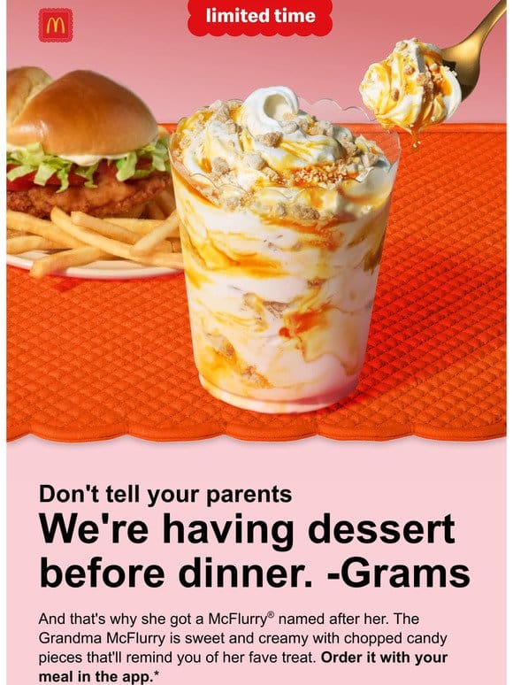 try the limited time Grandma McFlurry®