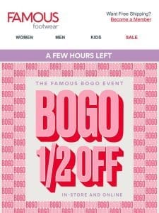 ⏰ Time is almost up on BOGO 1/2 OFF‼️