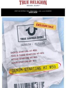 ⚠️ $59 DENIM + 20% OFF AHEAD ⚠️