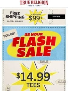 ⚡ $14.99 TEE FLASH SALE STARTS NOW ⚡