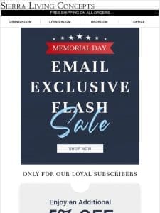 ⚡Memorial Day Email Exclusive Sale⚡
