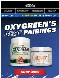 ✌️ OxyGreens’ BEST supp pairings!