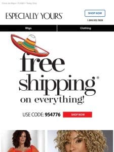 ️ HOT: 100% Free Shipping!