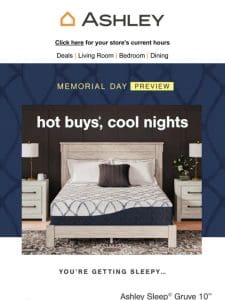 ️ Hot Buys + Cool Nights = Mattress Perfection