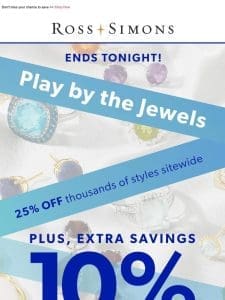 ️ LAST CALL for EXTRA 10% OFF all gemstone jewelry!
