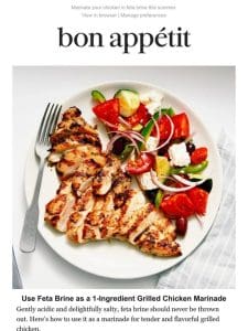 1-Ingredient Grilled Chicken Marinade