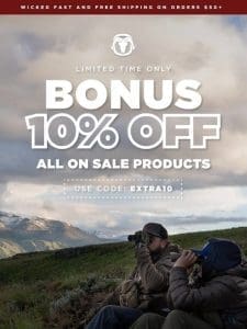 10% Extra Savings on ON SALE GEAR!