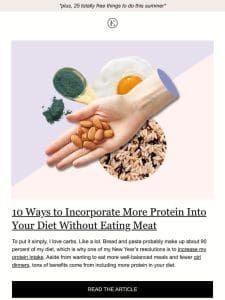 10 ways to get more protein without eating meat