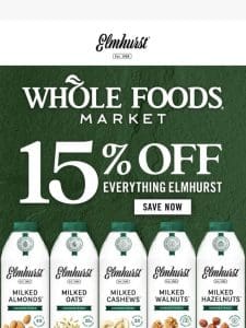 ?15% OFF at Whole Foods