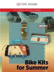 20% Off Bike Kits for Summer