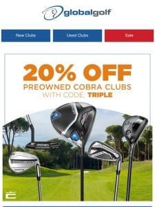 20% Off Cobra Preowned + 15% Trade-In Bonus & More