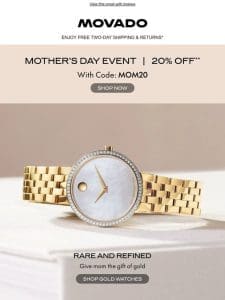 20% Off The Gold Edit: Exclusive Gifts for Mom
