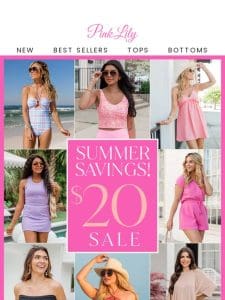 $20 SALE: 200+ styles to shop!