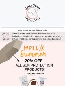 20% off SPF Products ☀️