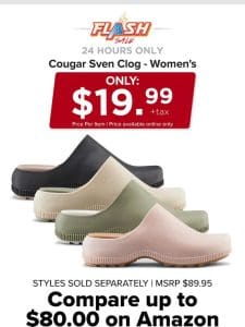 24 HOURS ONLY | COUGAR SVEN CLOG | FLASH SALE