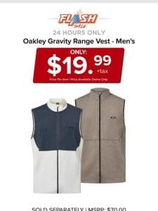 24 HOURS ONLY | OAKLEY GRAVITY RANGE VEST | FLASH SALE