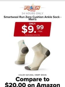 24 HOURS ONLY | SMARTWOOL RUN SOCK | FLASH SALE