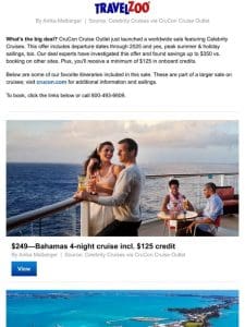 $249 & up—Celebrity Cruises sale incl. credits