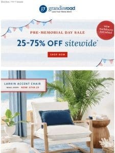 25-75% off all your favorites