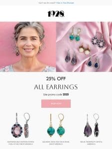 25% OFF ALL EARRINGS