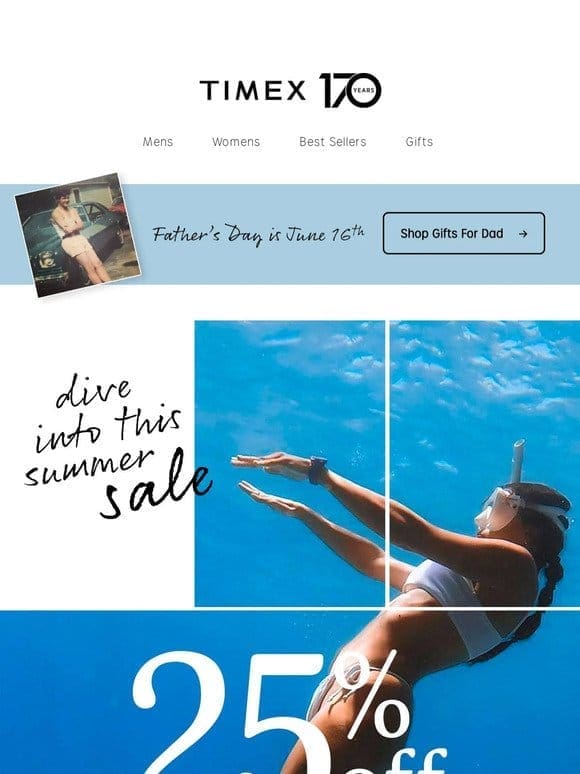 25% OFF | Dive Into This Sale