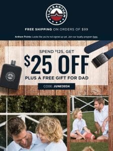 $25 OFF   Great Gifts for Dad