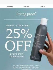 25% OFF Sitewide!