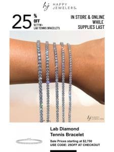 25% Off 5cttw+ Lab-Grown Diamond Tennis Bracelets!