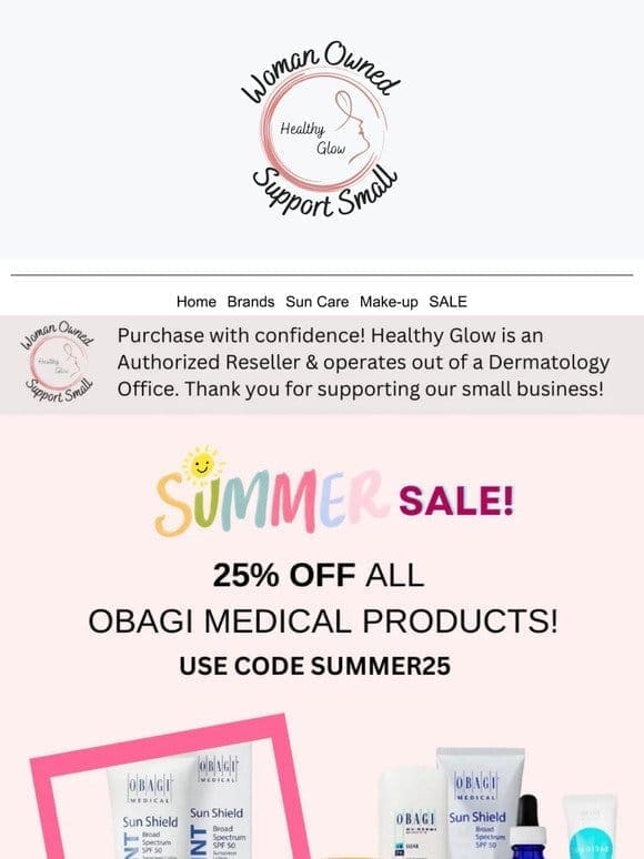 25% off Obagi Products!