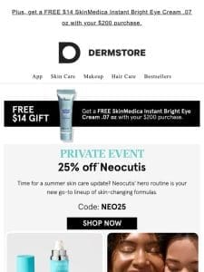 25% off your new Neocutis summer routine