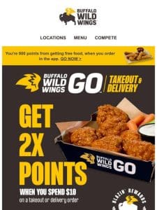 2x points on takeout & delivery ??