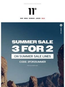 3 FOR 2 | Summer Sale