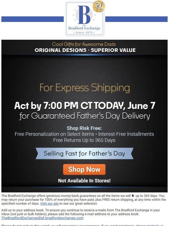 3 Hours Left ⏰ Gifts for Every Dad with Express Shipping