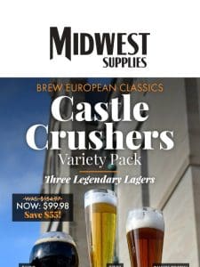 3 Lager Legends， One Variety Pack – Save $55