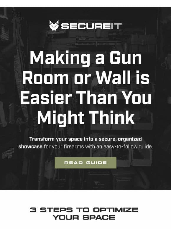 3 Steps to Build Your Own Gun Room or Wall