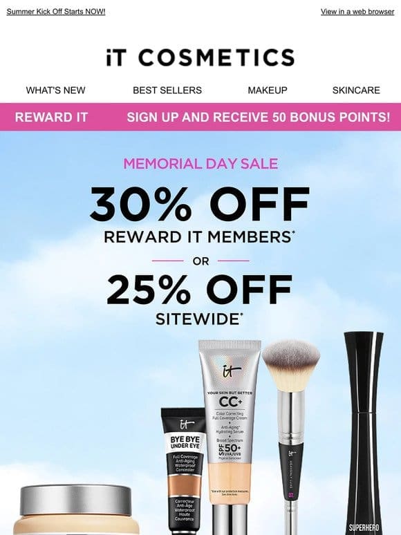 30% OFF Memorial Day Sale is On!