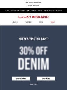 ? 30% Off Denim Is ON! ?