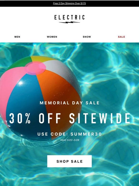 30% off Sitewide!
