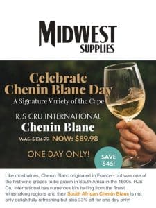 33% Off RJS Cru Int’l. South African Chenin Blanc