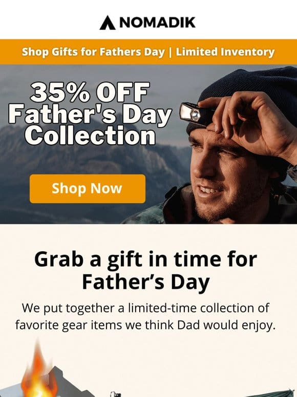 35% OFF our Father’s Day Collection  ️